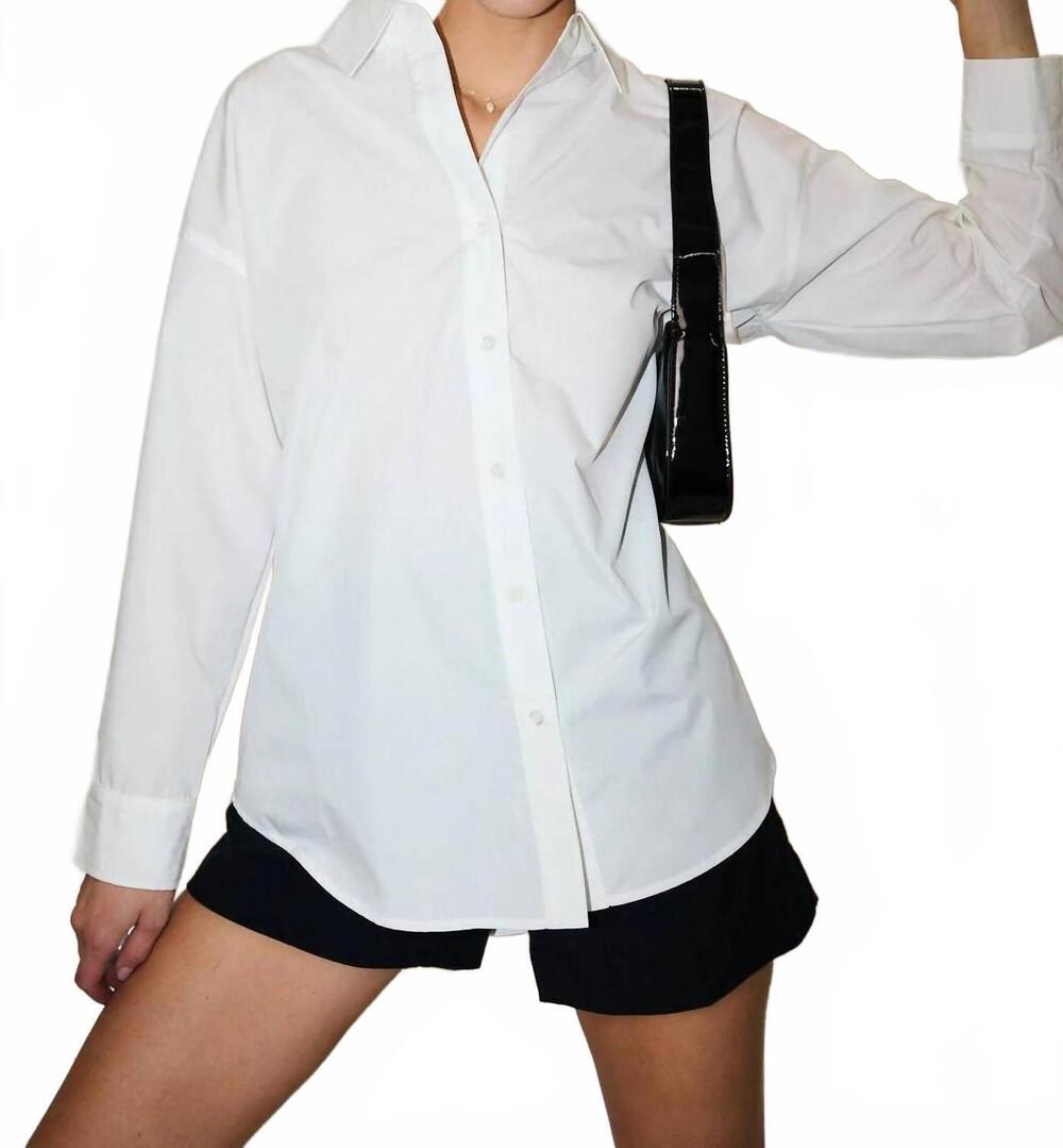 NEW SUNDAY EDITION josephine overfit shirt in white